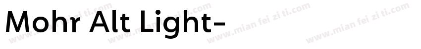 Mohr Alt Light字体转换